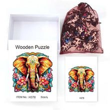 Load image into Gallery viewer, Elephant Wooden Puzzle
