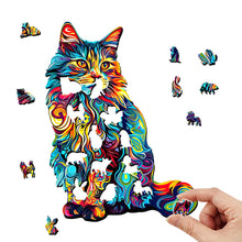 Load image into Gallery viewer, Cat Wooden puzzle
