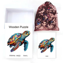 Load image into Gallery viewer, Turtle Wooden Puzzle
