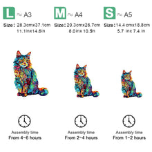 Load image into Gallery viewer, Cat Wooden puzzle
