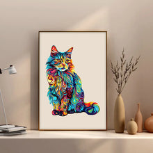 Load image into Gallery viewer, Cat Wooden puzzle
