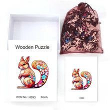 Load image into Gallery viewer, Squirrel Wooden Puzzle
