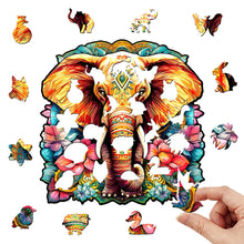 Load image into Gallery viewer, Elephant Wooden Puzzle
