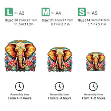 Load image into Gallery viewer, Elephant Wooden Puzzle
