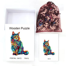 Load image into Gallery viewer, Cat Wooden puzzle
