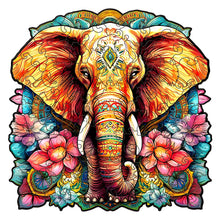 Load image into Gallery viewer, Elephant Wooden Puzzle
